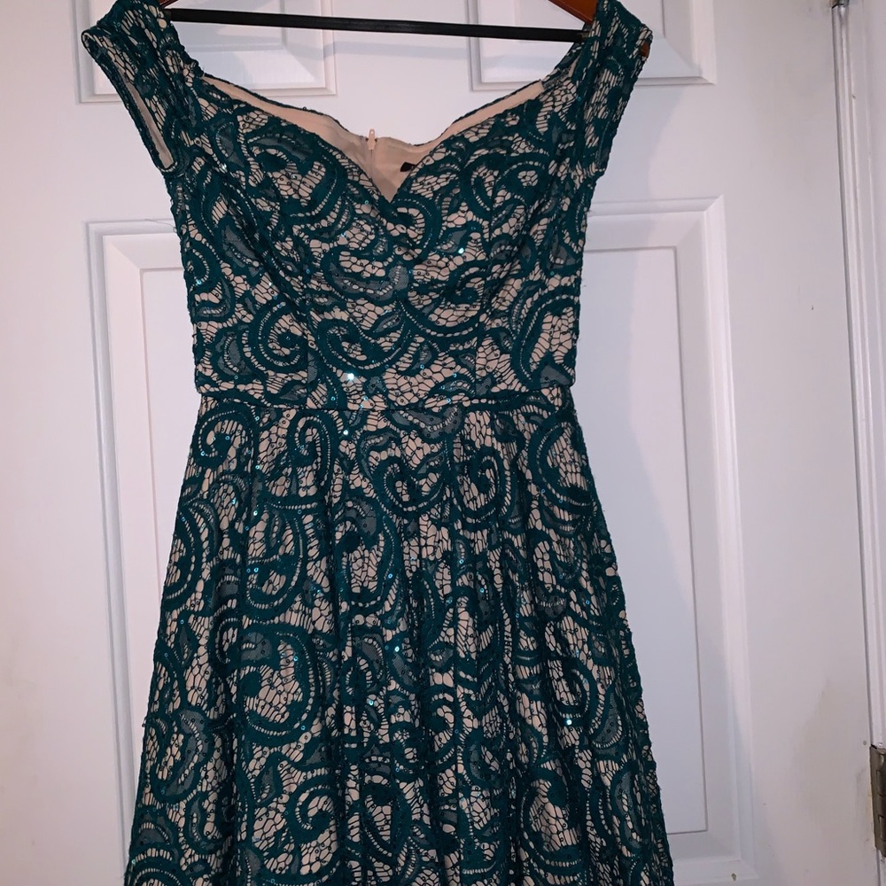 off the shoulder sequences mini dress